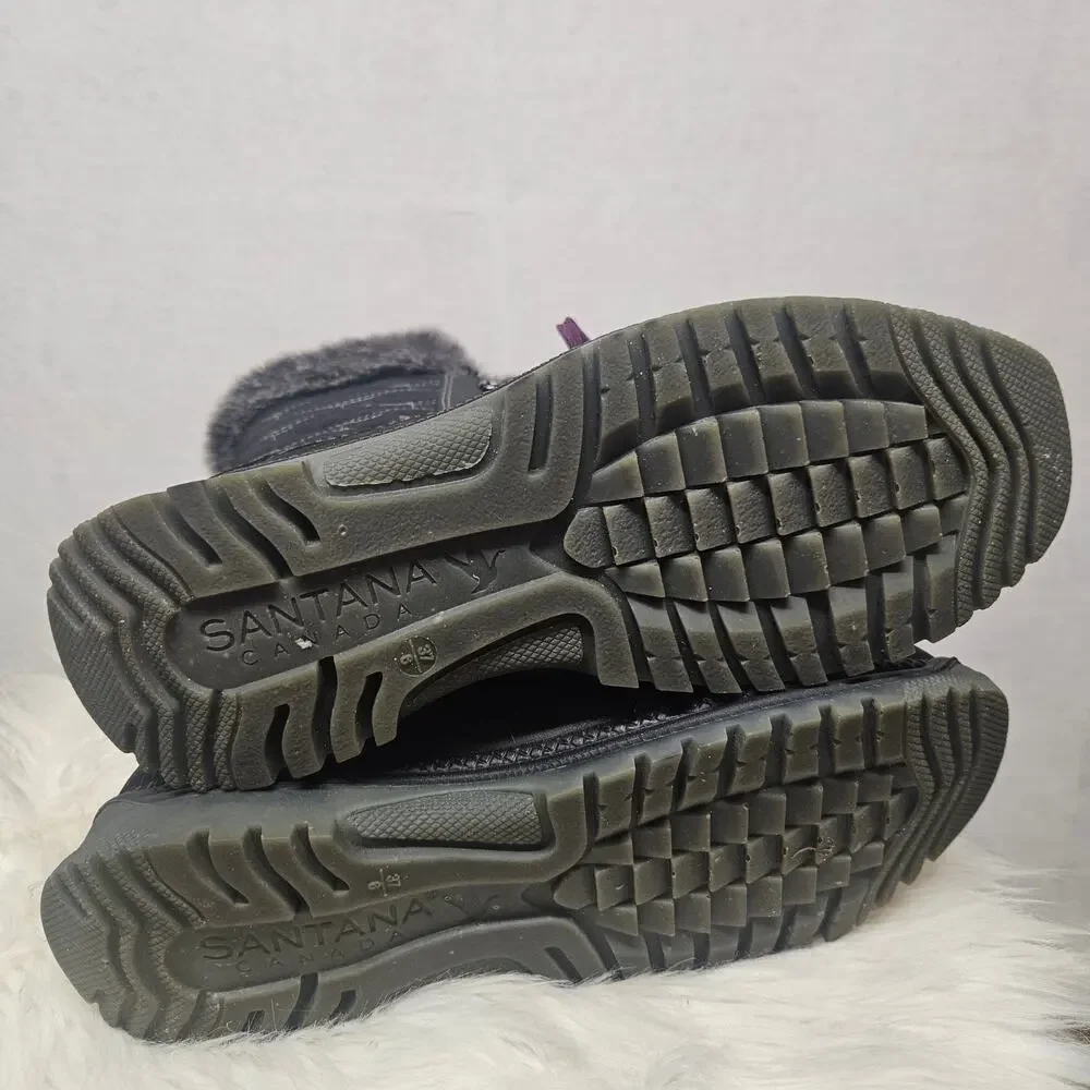 Santana Canada Maldine 2 Snow Boots Black/Purple Women's Size 6